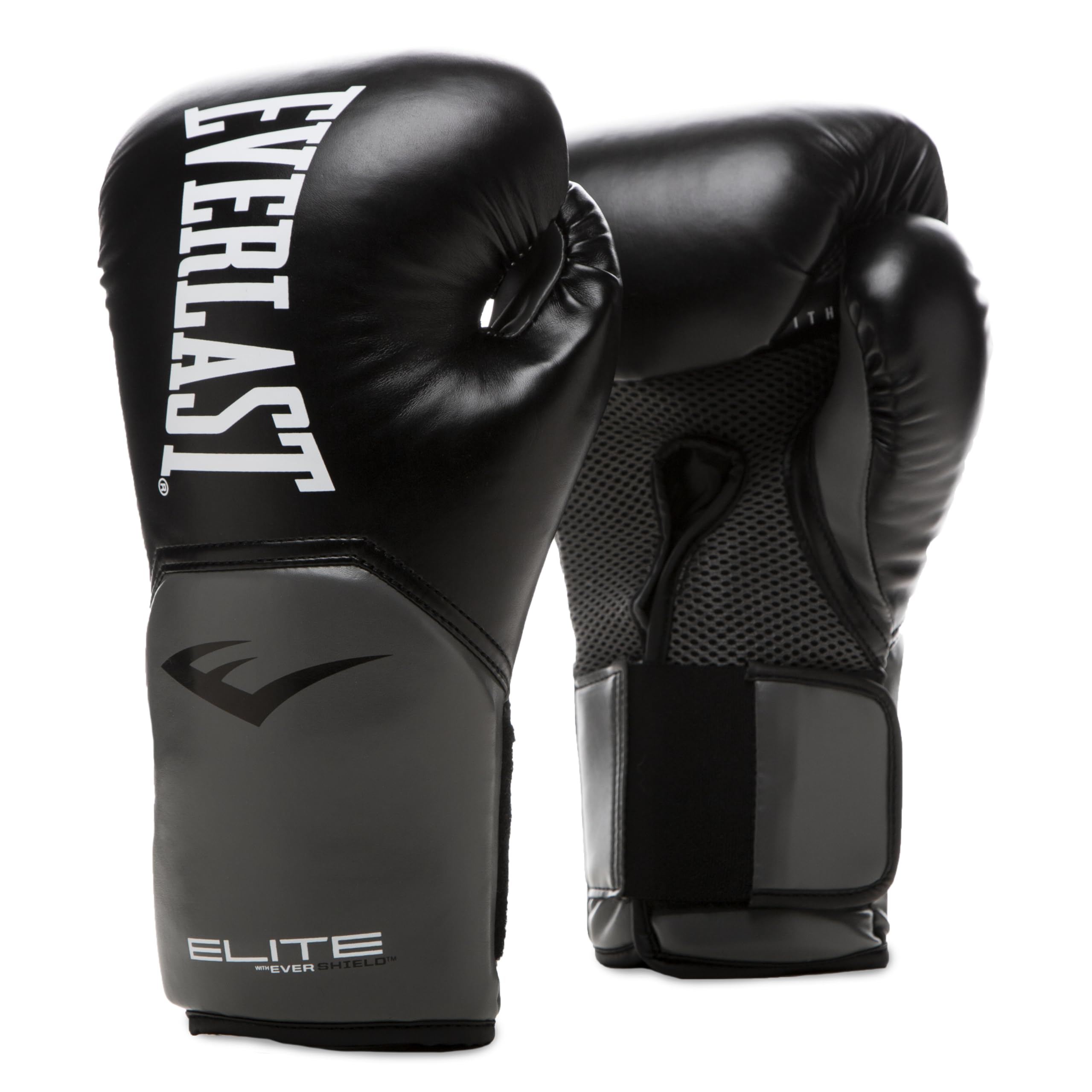 Everlast Unisex – Erwachsene Boxhandschuhe Pro Style Elite Glove Handschuhe Schwarz / Grau 8oz