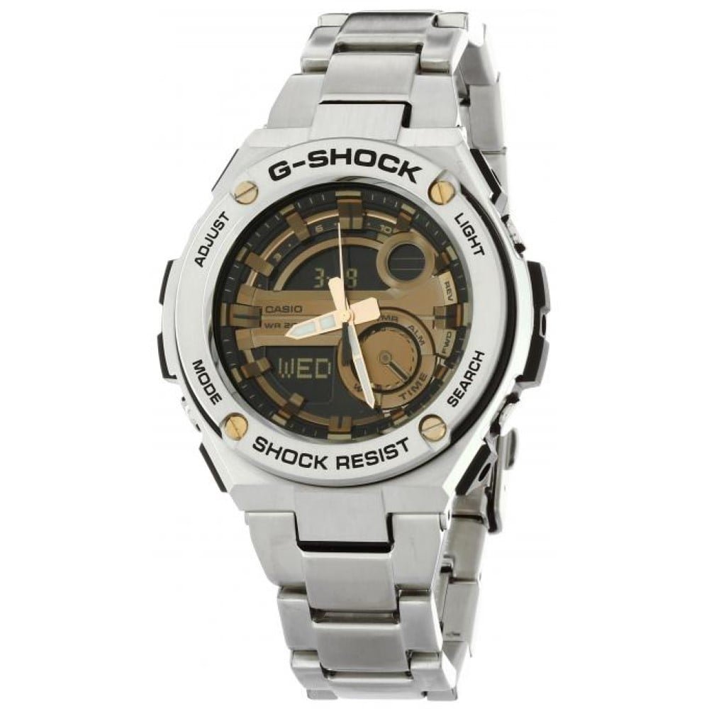 Casio Herren MultiZifferblatt Quarz mit Edelstahl Armbanduhr GST210D9AER