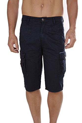 Cipo & Baxx Herren Cargo Bermuda Shorts CK161 (Navy, 31W)