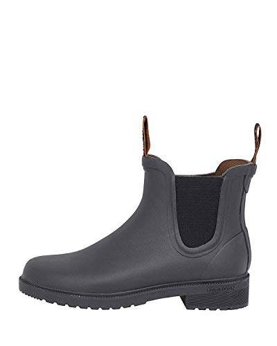 Tretorn CHELSEA CLASSIC Kurzschaft Gummistiefel Wasserdicht Natürliches Gummi Unisex (45, Schwarz)