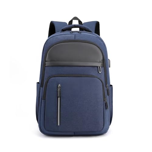 NICHANGHUA Lässiger Business-Laptop-Rucksack, Reiserucksack, multifunktional, wasserdicht, Studentenrucksack, große Schultasche for Mädchen und Jungen (Color : Blue)