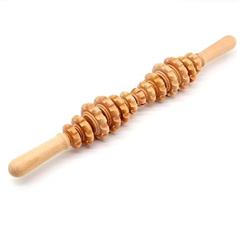 Manuelles Massagegerät aus Holz, Handroller, Triggerpunkt-Massagegerät for Faszien, Cellulite, Muskelbauch, Körpertherapie-Massagegerät, 1 Stück (Color : Style A)