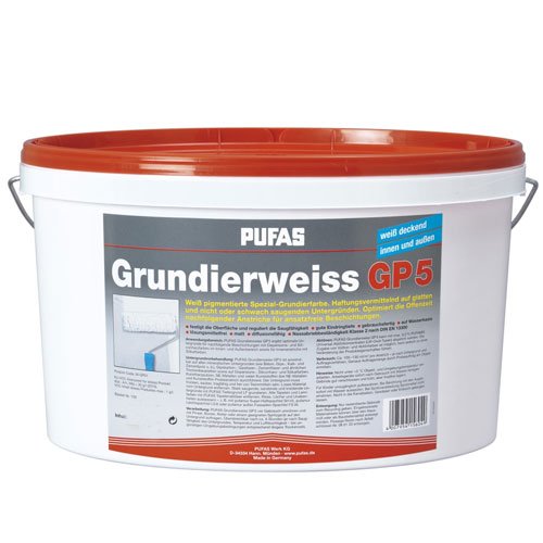 Pufas Grundierweiss GP 5 5 Liter