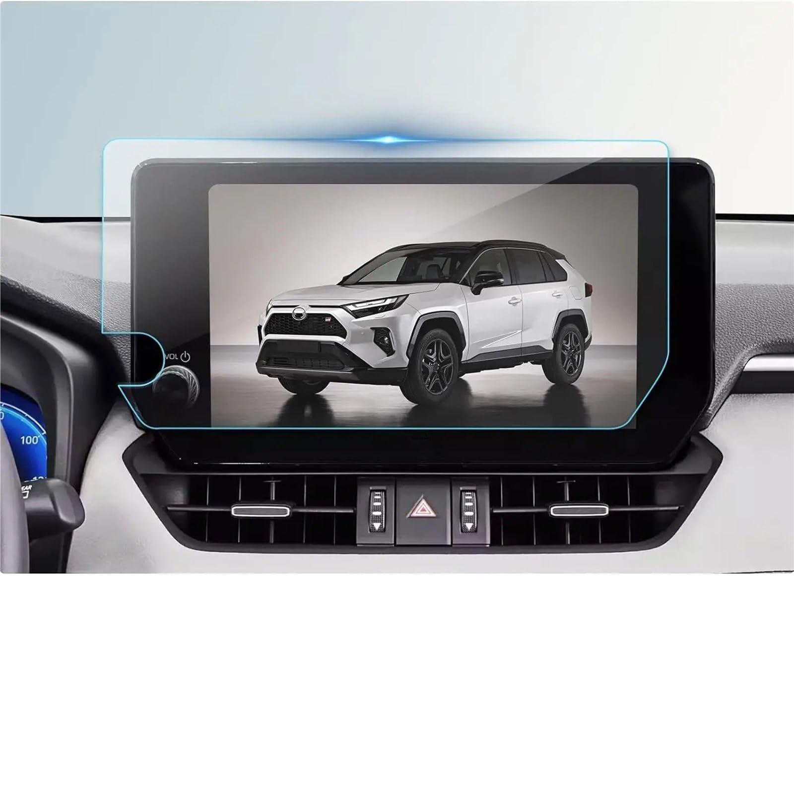 Für Toyota Für RAV4 Für RAV 4 2023 2024 Auto-Infotainmentsystem Radio GPS-Konsole Navigation Displayschutzfolie Aus Gehärtetem Glas Navigation Schutzfolie Navigations-Displayschutz(10.5INCH)