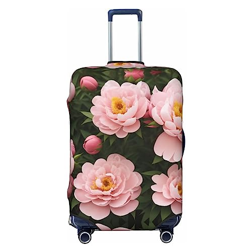 Miniks Peony Reisegepäckabdeckung, robuster Koffer-Schutz, passend für 45,7 - 81,3 cm große Gepäckstücke, Schwarz, Large