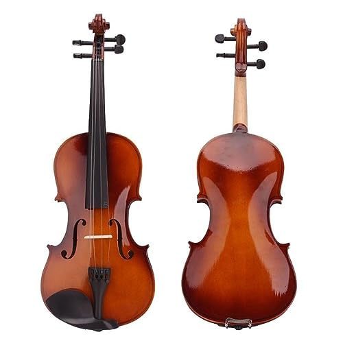 4/4 3/4 1/2 1/4 1/8 Größe Geige Violine Akustische Violine Geige Mit Fall Bogen Ganzes Set Für Anfänger Student (Color : 3-4)