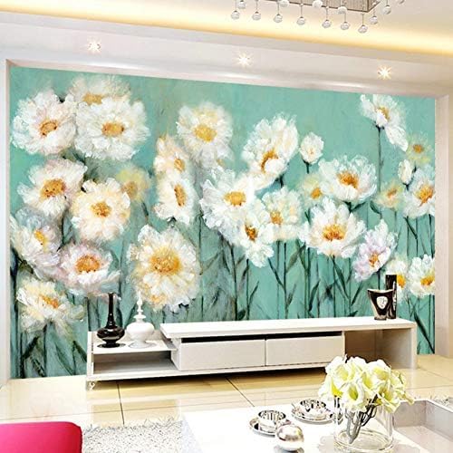 Ölgemälde Von Blumen 3D Tapeten Wanddekoration Fototapete Sofas Wohnzimmer Wandbild Schlafzimmer-350cm×256cm