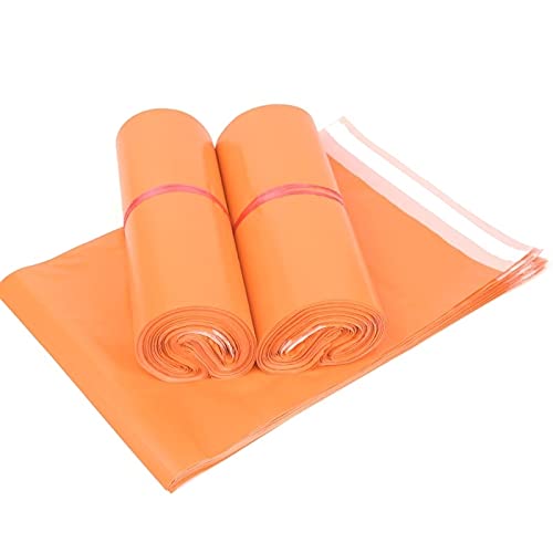 Versandbeutel Blickdicht Plastik, 100 Stück/Los Orange Express -Tasche Verdickung Courier Bag Envelope Logistics Dokumente Verpackungstaschen(17x30cm)