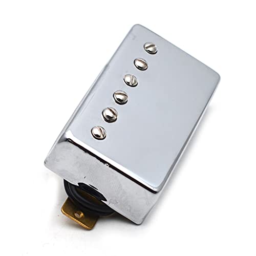 ZENGXUE Humbucker Electric Guitar Pickup Gold/Chrome Neck Bridge Pickup Für Lp. E-Gitarre-Messing-Gitarre-Gitarrengitarre-Guitarra-Pickup Humbucker Tonabnehmer Set (Color : Chrome Neck)