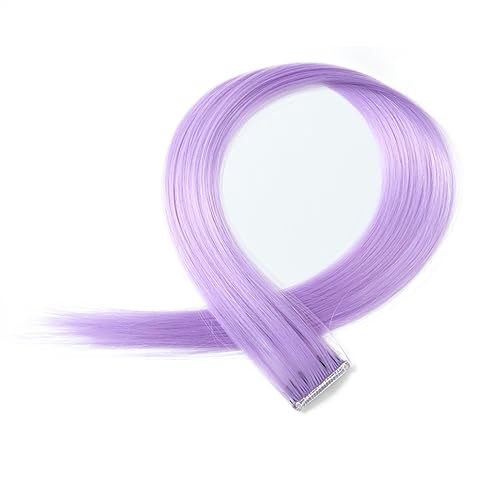 Clip-in-Haarverlängerungen Farbige Clip-in-Haarverlängerungen, 55,9 cm, Regenbogenfarben, lange, glatte Haarteile, Clip-in-Synthetik, Halloween, Cosplay, Mode, Party, Geschenk for Frauen und Mädchen C