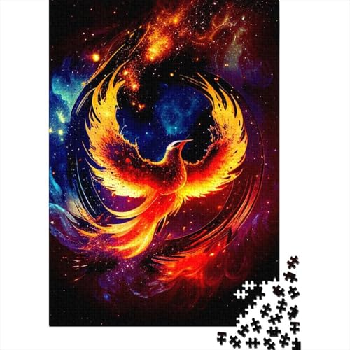 1000 Teile Puzzle-Spielzeug Phoenix Holzpuzzle Puzzles Puzzles für Erwachsene Teenager Spielspielzeug für Erwachsene Familienpuzzles Geschenk 75x50cm