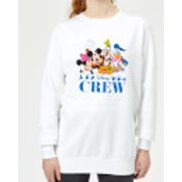 Disney Crew Damen Sweatshirt - Weiß - XXL - Weiß