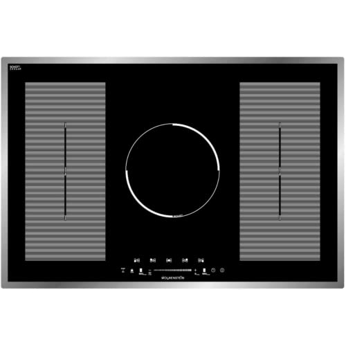 Wolkenstein IF77-1.2FZBWSG-2W Induktionskochfeld 80cm 2 Flexzonen