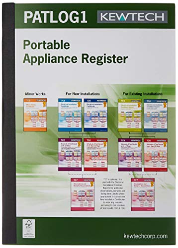 Kewtech PATLOG1 PAT-Test, A4 Logbuch