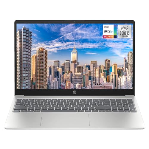 HP Laptop, 15,6" FHD Display, Intel Core i5-1335U, 16 GB DDR4 RAM, 1 TB PCIe SSD, Intel Iris Xe Grafikkarte, QWERTZ Tastatur, Windows 11 Home, Silber