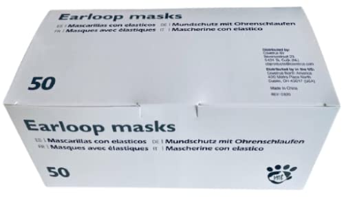 COVETRUS Earloop Maske mit elastischem Blau, 50U Eco-CVET