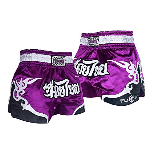 FLUORY Muay Thai Fight Shorts, MMA Shorts, Kleidung, Training, Käfigbekämpfung, Grappling, Kampfsport, Kickboxen, Shorts, Mtsf53zi, X-Klein