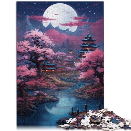 Puzzle-Geschenk, Kunst und Landschaft im japanischen Stil, schwierige und anspruchsvolle Puzzles, 1000-teiliges Holzpuzzle als Geschenk für die ganze Familie, 1000 Teile (50 x 75 cm)