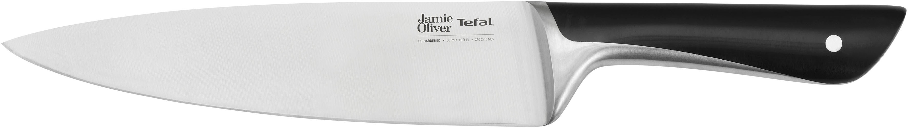 Tefal Pfannen-Set "Jamie Oliver Cook Smart", Edelstahl 18/10, (Set, je 1 Pfanne 20/24/28 cm, 1 Kochmesser), stilvolle Edelstahl-Pfannen, inkl. Kochmesser, Rezeptbuch 3