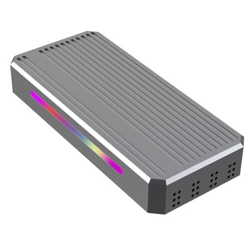 Cenei USB4-Festplattenbox M2 Nvme Solid State Drive Reader 40G 4 Mobile Festplattenbox mit RGB-Licht Einfache Installation