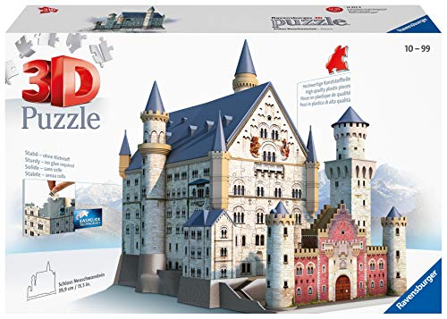 Ravensburger 3D Puzzle 12573 - Schloss Neuschwanstein - 216 Teile - Für alle Märchenschloss Fans ab 10 Jahren