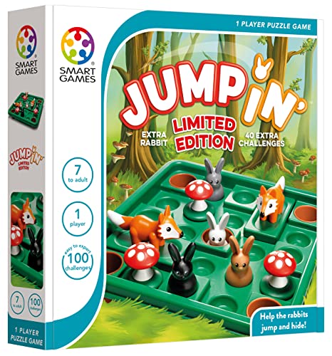 Smart Games - Jump In' Limited Edition, Puzzlespiel mit 100 Herausforderungen, 7+ Jahre