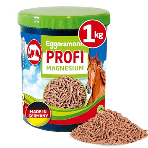 Eggersmann Profi Magnesium - Ergänzungsfuttermittel für Pferde - Zur Förderung Einer lockeren Muskulatur - 1 kg Dose