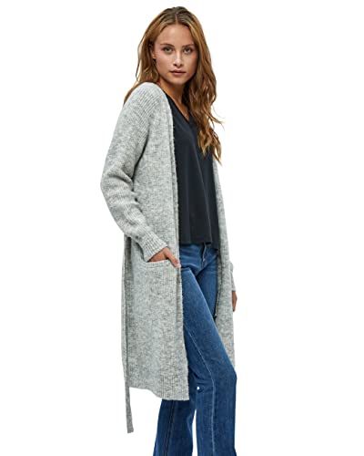 Peppercorn Damen Penelope Lange Strickjacke Grau S