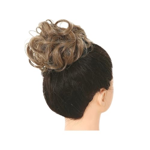 Haarteile Haarknoten Synthetischer unordentlicher Haarknoten, Chignon, Haargummis, gefälschtes Haarband, Zopf, elastischer Haarteilschwanz for Frauen, synthetischer Wickel, lockiger Pferdeschwanz Bröt