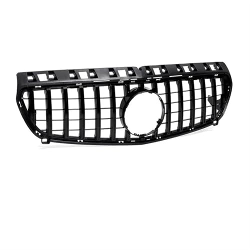 Frontgrills Für Benz A-KLASSE W176 2013-2018 GTR A180 A200 A250 Diamant Stil Auto Vorderen Stoßfänger Gitter Haube Mesh Front Bumper Grille(13-15 GT Black)