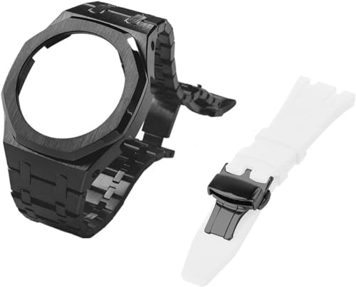 IOTUP Gen 5 Metall-Uhrengehäuse, Lünette und Fluorkautschuk-Uhrenarmband, Kombinationsset, für GA2100, GA2110, GAB2100, GM2100, Mod Kit für Watch Full, GA-2100/2110, Achat