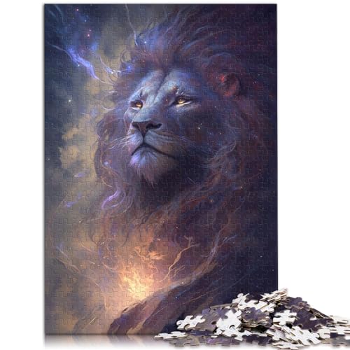 Puzzles zum Verschenken, Cosmic Lion-Puzzles für Erwachsene, 1000 Teile, Holzpuzzles, schwierige und schwere Puzzles für Frauen und Männer, 1000 Teile (50 x 75 cm)