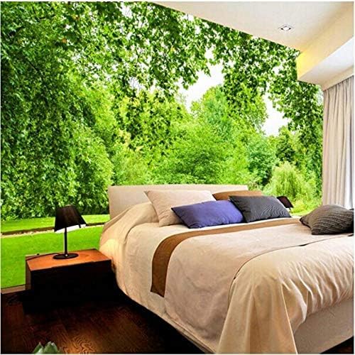 XLMING Green Natural Leaf Garden Bambus Landschaft 3D Tapeten Home Esszimmer Sofa Schlafzimmer Wohnzimmer TV Hintergrund-400cm×280cm