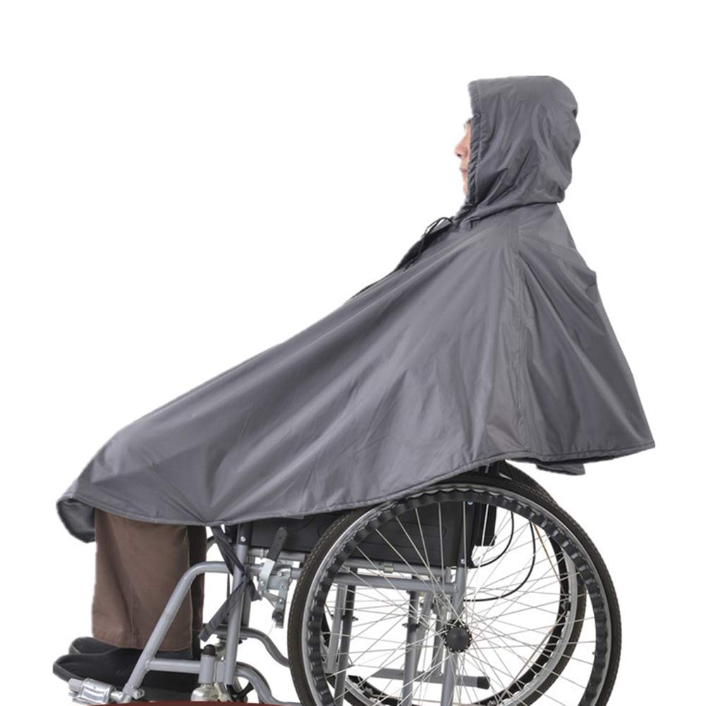 LESBJFDM Rollstuhl Poncho, Wasserdicht, Winddicht, Passend Für Alle Normalen Rollstühle Regenschutz, Für Behinderte, Ältere Menschen, Rollstuhlfahrer