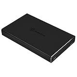 SilverStone SST-TS15B - Externes Festplattengehäuse aus Aluminium, USB 3.1 Type C, für 9.5mm 2.5" SSD/HDD, unterstützt UASP, schwarz