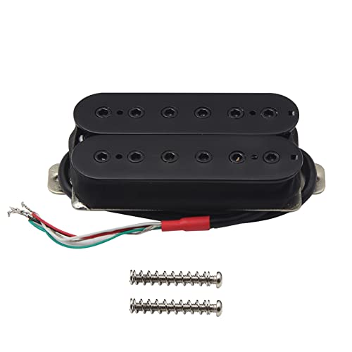 ZENGXUE Alnico 5 Humbucker Pickup E-Gitarre Pickup Black Neck/Bridge Pickup Wählen Sie für Gitarreteile Zubehör Humbucker Tonabnehmer Set (Color : 1pcs neck)