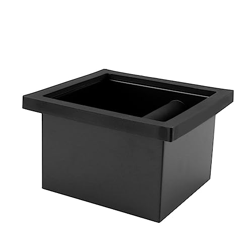 Espresso-Kaffeeklopfbox, eingebauter Schreibtisch-Abfalleimer, bodenlos, eingebettet, Klopfbox, Edelstahl-Bodeneimer