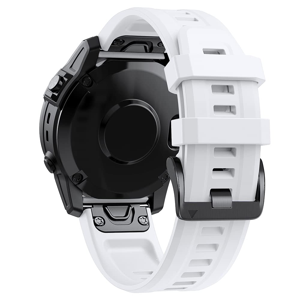 NEYENS 22 x 26 mm Smartwatch-Armbänder für Garmin Fenix 7 7X Silikonarmbänder Schnellverschluss Uhrenarmband Fenix 6X 5X 6 5 Plus/945 Armband Correa, 26mm Fenix 6X-6XPro, Achat