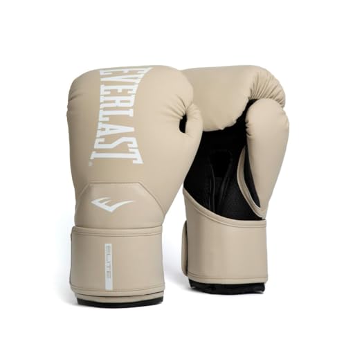 Everlast Elite 2 Boxing Gloves (Tan, 12oz)