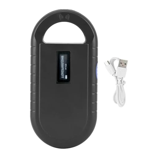 Qbkohphifm USB-RFID-Handheld-Minichip-Haustierscanner für Tiere -B ISO11784/5 Tier-Haustier-ID-Lesechip für Hund, Katze,