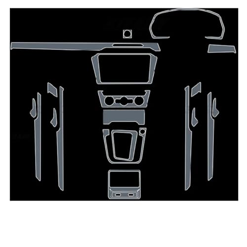 Für VW Für Alltrack Variant Auto-Innenraum-Mittelkonsole, transparentes TPU, schützende, kratzfeste Reparaturfolie, Zubehör (2018–2020)