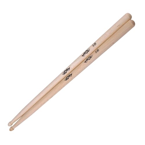 1 Paar 5A/5B/7A Drumsticks Aus Weißer Eiche, Schlagzeug-Set, Jazz-Trommel, Massivholz-Drumsticks Trommelstöcke für Anfänger (Color : 5B)