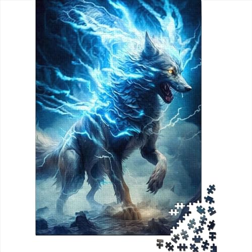 Fantasy Strange Wolf für Erwachsene 1000 Teile Puzzle 1000 Teile für Erwachsene Schwierige Puzzles Entspannende Puzzlespiele - Denksport-Puzzle (Größe: 75 x 50 cm)