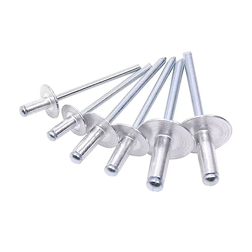 Aluminium Blindniet,FlanscheKlappnieten, 50 stücke Aluminium Große Flansch Kopf Blind Nieten Pull Dekoration Pop Nagel Aluminium Niet(4x30x12mm)