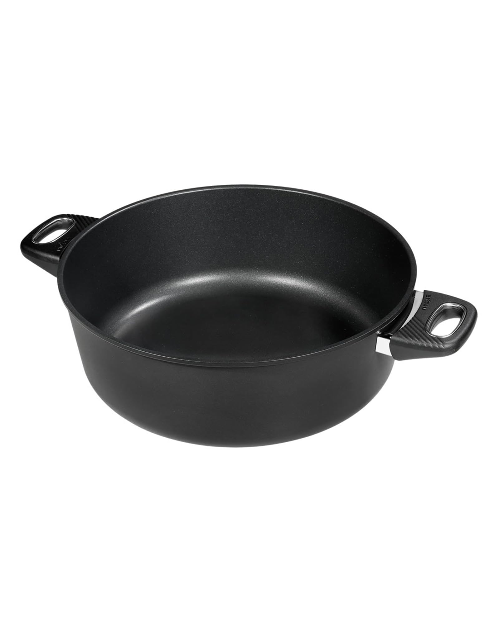 Original Gundel GUSS-BRATEN-TOPF, Ø 32 cm, Höhe 11,5 cm, BIOTAN-Oberfläche, backofenfeste Griffe