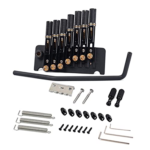 Headless Guitar Bridge Tremolo-System Set mit Befestigungsschrauben Saitenhalter 6/7 Saiten E-Gitarre Ersatzteile