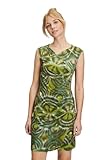 Cartoon Damen Casual-Kleid ohne Arm Khaki/Green,44