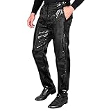 W WIDMANN MILANO Party Fashion - Party Fashion Paillettenhose für Herren, Disco Fever, Schlagermove, Herrenhose