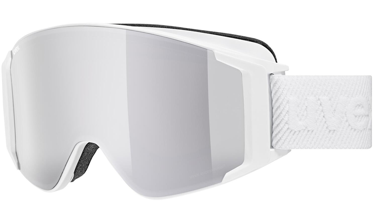 uvex g.gl 3000 Take Off Skibrille Brillentr&auml;ger (1130 white matt, mirror silver/lasergold lite/clear (S1/S3))