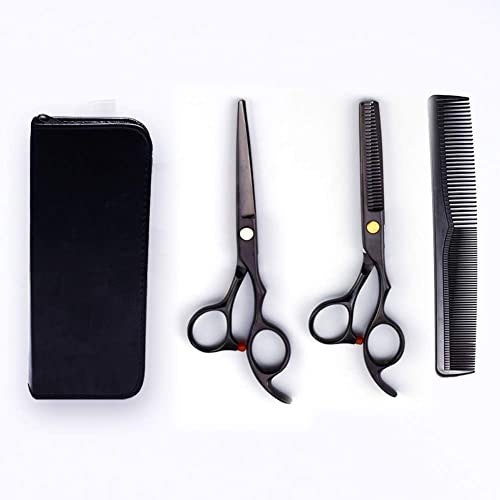 Friseurschere, Haarschere, 6,0 Zoll, Friseurschere mit Einstellspannung, Schraube, Friseurschere und Effilierschere/Schneideschere, Set zum Haareschneiden